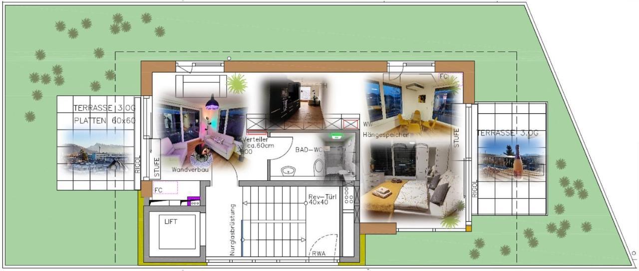 Penthouse Flat Carolina In Salzburg Stadt מראה חיצוני תמונה